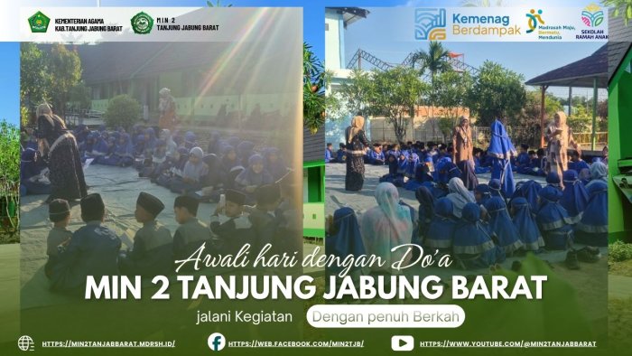 MIN 2 Tanjung Jabung Barat Gelar Yasinan dan Doa Bersama