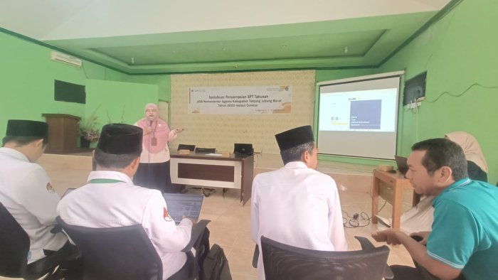 Kemenag Tanjung Jabung Barat Sosialisasikan Pelaporan Pajak ASN