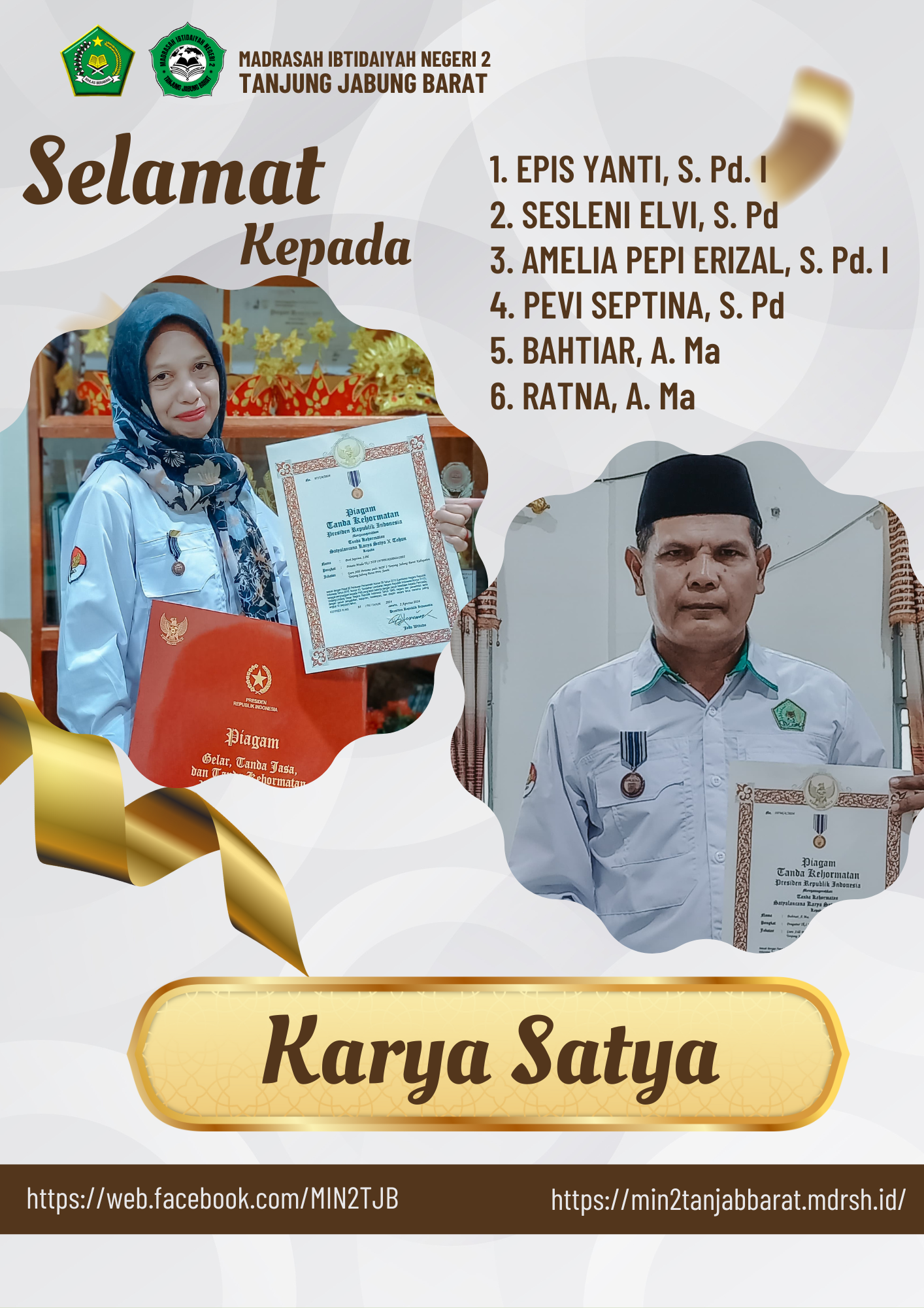 KARYA SATYA BENTUK PENGHARGAAN DARI PRESIDEN RI