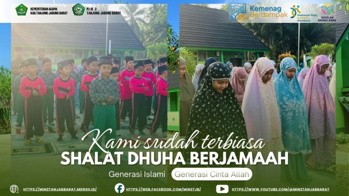 MIN 2 Tanjung Jabung Barat Biasakan Shalat Dhuha Berjamaah